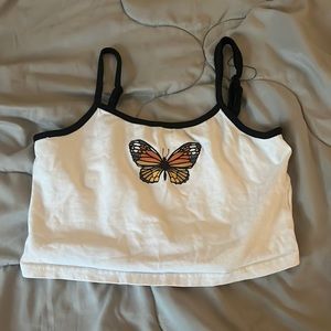 No stains, never been worn just tried on, super cute on.